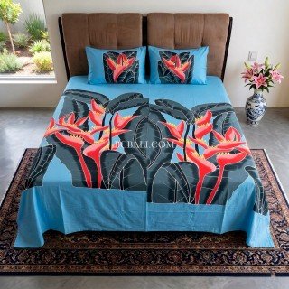New Design Rayon Bedsheet Hand Painted 
